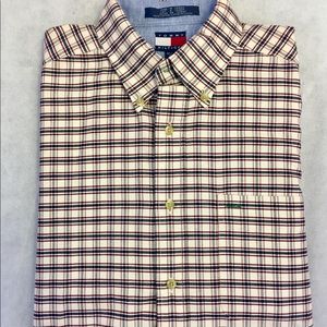 Tommy Hilfiger Mens M Vintage Button Up Shirt